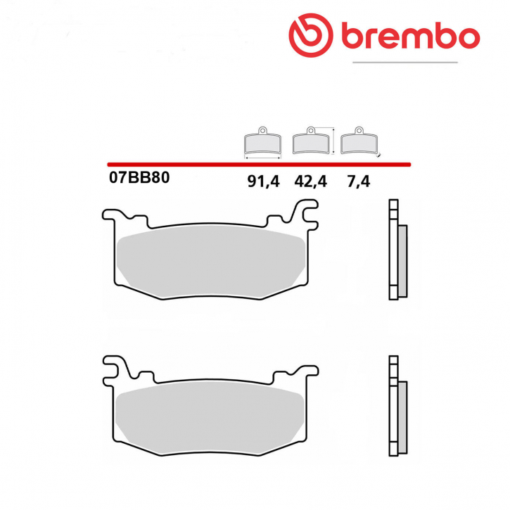 Brembo brake pad 07BB4480 OEM Genuine Sinter