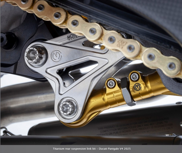 MotoCorse titanium rear susppension link for Panigale V4 2025- MotoCorse titanium rear susppension link for Panigale V4 2025-