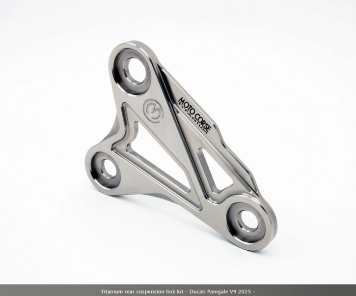 MotoCorse titanium rear susppension link for Panigale V4 2025-