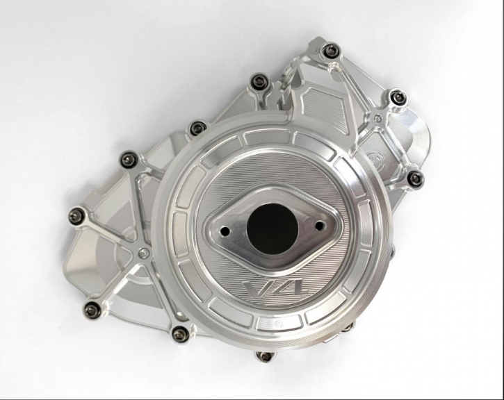 Moto Corse aluminum alternator crankcase with titanium screws for Diavel V4 2023-