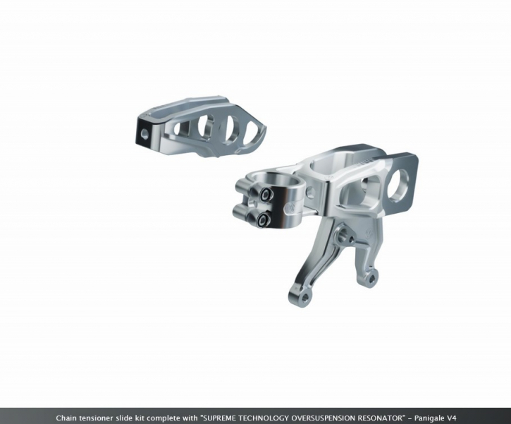Motocorse Kettenspannerkitz komplett mit „SUPREME TECHNOLOGY OVERSUSPENSION RESONATOR“ - Motocorse Kettenspannerkitz komplett mit „SUPREME TECHNOLOGY OVERSUSPENSION RESONATOR“ -
