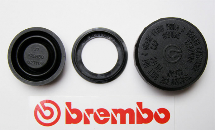 Brembo Behälterdeckel u. Membrane für Brembo-Behälter 15 ml, rund