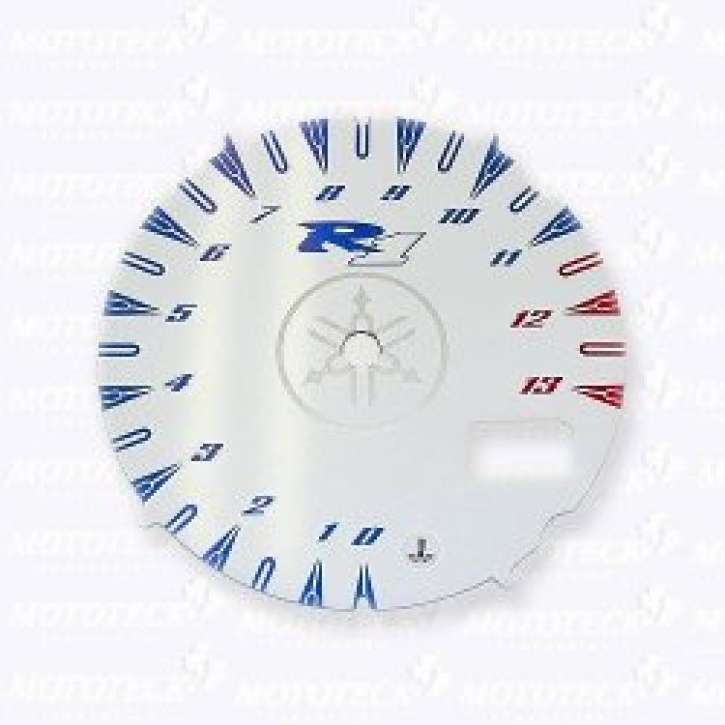 face gauge for YZF R 1 00-01 white