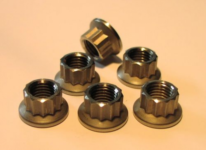 Ducati 1098 - 1199 sprocket nuts P 12 titanium