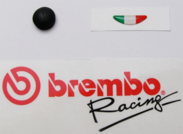 Brembo sticker Italy and rubber cap 19/16/15 RCS