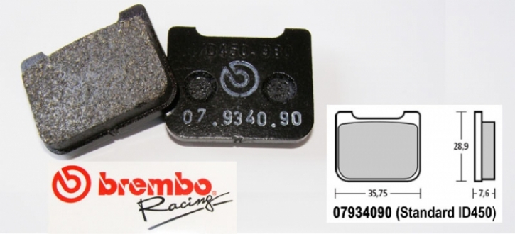 Brembo brake pad für P2 / 24 / 24 mm STD