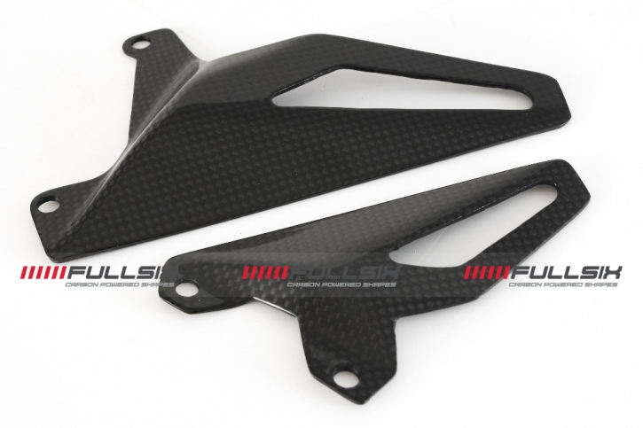 Carbonfibre heel plates LH&RH for Ducati Pangiale V4/ Streetfighter V4 2020-