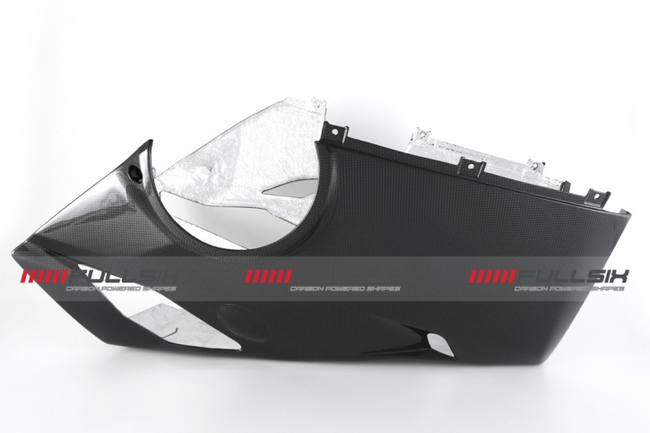 Carbonfibre belly pan for Akra slip-on for Ducati Pangiale V4