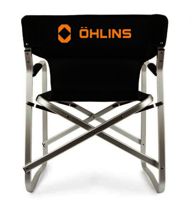 Öhlins Klappstuhl neues Logo Öhlins Klappstuhl neues Logo