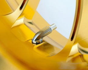MotoCorse titanium valve 90° M8