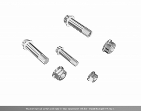 MotoCorse Titan Schraubenkit Federbeinanlenkung unten 6 tlg. für Panigale V4 2025-