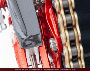 MotoCorse Aluminium Achsdistanzen hintenfür Ducati Panigale V4 / Streefighter V4 2025-