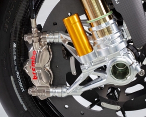 Moto Corse® Pressurized Ohlins front forks 108mm. caliper radial mounts Motocorse "GP style"