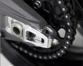 MotoCorse Pair of chain tensioner sliders with OEM Brembo 84mm rear brake caliper support - Ducati Panigale V4 2025