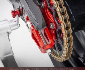 Motocorse Kettenspannerkitz komplett mit „SUPREME TECHNOLOGY OVERSUSPENSION RESONATOR“ -