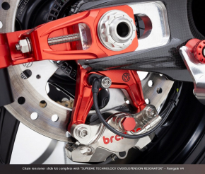 Motocorse Kettenspannerkitz komplett mit „SUPREME TECHNOLOGY OVERSUSPENSION RESONATOR“ -