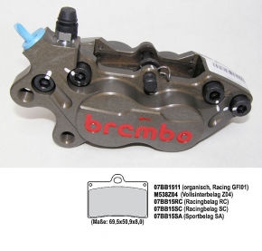 Brembo Axiale Bremszange P4 30/34 CNC links