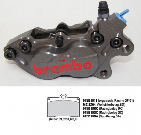 Brembo Axiale Bremszange P4 30/34 CNC rechts