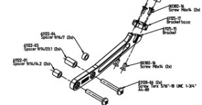 Öhlins Reservoir bracket kit HD 044