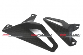 Carbonfibre heel plates LH&RH for Ducati Pangiale V4/ Streetfighter V4 2020-