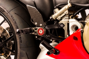 Mue2 rearset for Ducati Panigale V4 black