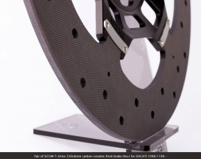 Satz/ Kit SICOM T-Drive 330x6mm Carbon-Keramik-Bremsscheiben für Ducatin 1098/119/ , Panigale / Streetfighter V4 - Desmosedici