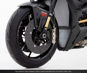 Satz/ Kit SICOM GP-Style 330x6mm Carbon-Keramik-Bremsscheiben für Ducatin 1098/119/ , Panigale / Streetfighter V4 - Desmosedici