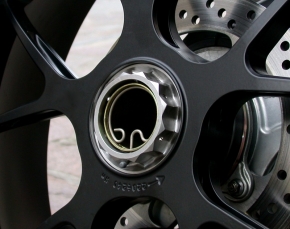 MV Agusta Billet titanium rear wheel nut (wheel side)