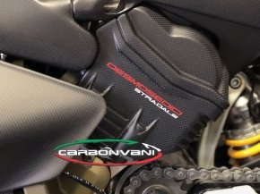 carbon fibre LH rear cylinder cover Panigale V4 2018-